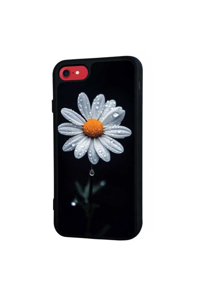 iPhone 8 Uyumlu Cicek Tasarımlı Glossy Premium Kılıf