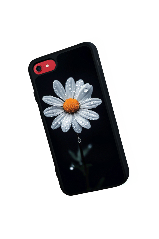 iPhone 8 Uyumlu Cicek Tasarımlı Glossy Premium Kılıf