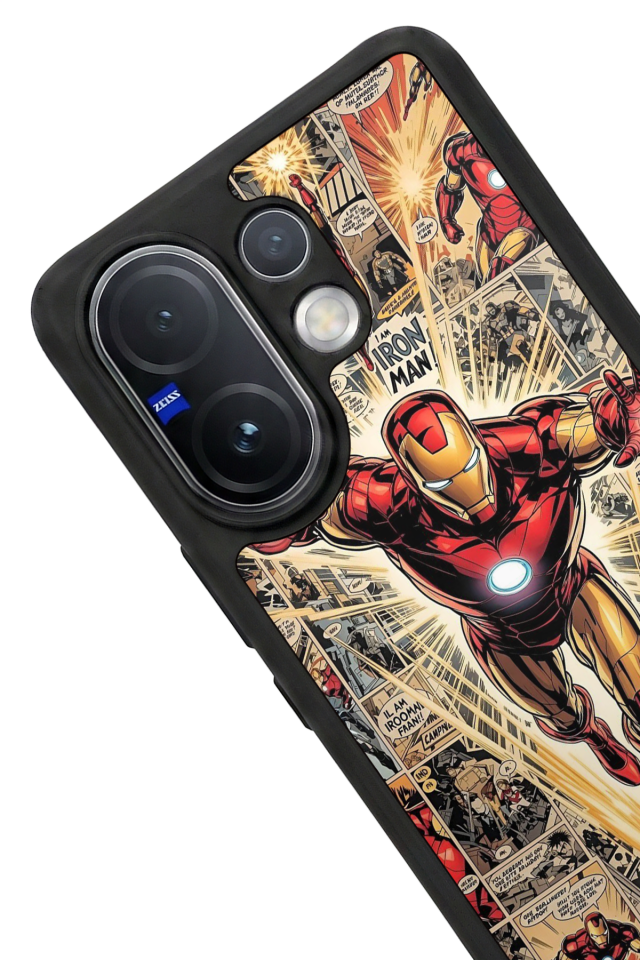 Vivo V60 Uyumlu Iron Man ( Demir Adam ) Tasarımlı Glossy Premium Kılıf