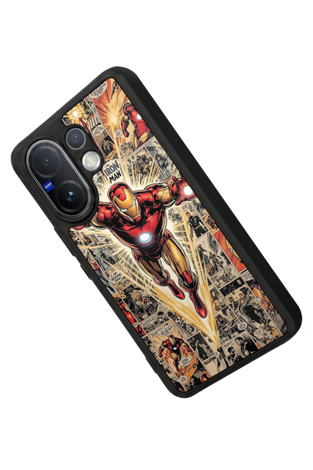 Vivo V60 Uyumlu Iron Man ( Demir Adam ) Tasarımlı Glossy Premium Kılıf