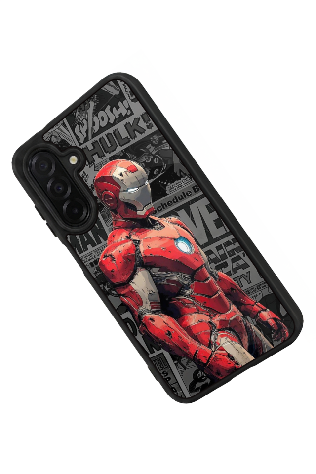 Samsung Galaxy A56 Uyumlu Iron Man ( Demir Adam ) Tasarımlı Glossy Premium Kılıf