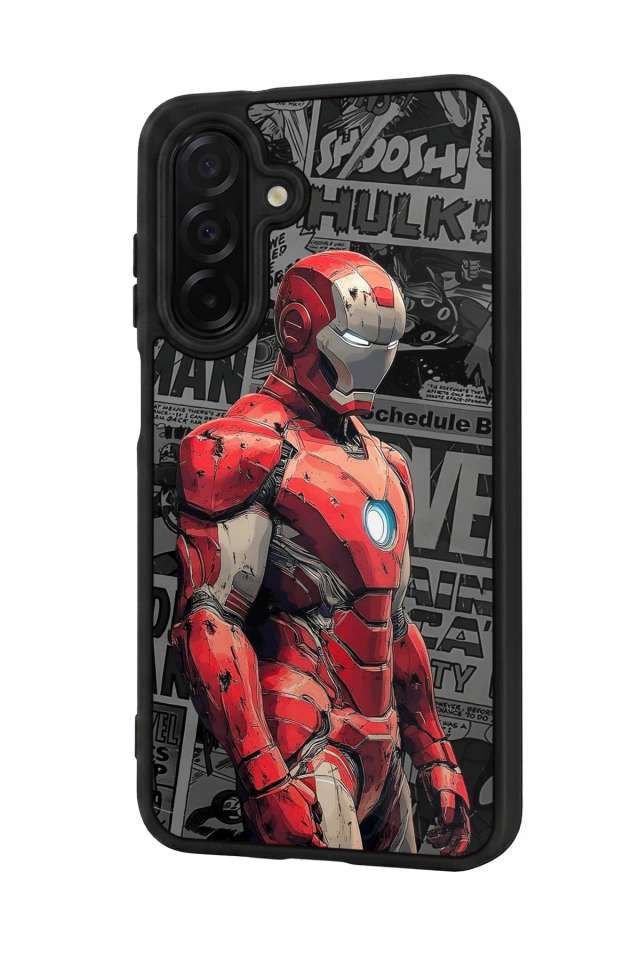 Samsung Galaxy A56 Uyumlu Iron Man ( Demir Adam ) Tasarımlı Glossy Premium Kılıf