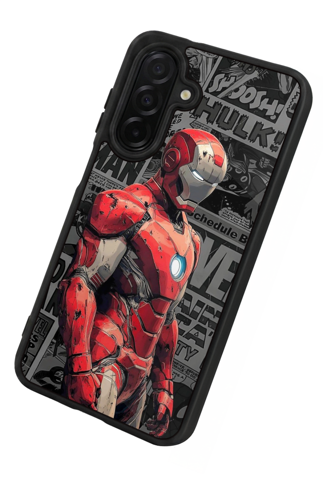 Samsung Galaxy A56 Uyumlu Iron Man ( Demir Adam ) Tasarımlı Glossy Premium Kılıf