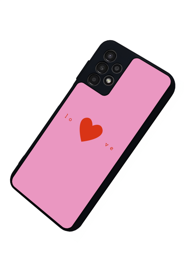 Samsung Galaxy A13 Uyumlu Kalp Love Tasarımlı Glossy Premium Kılıf