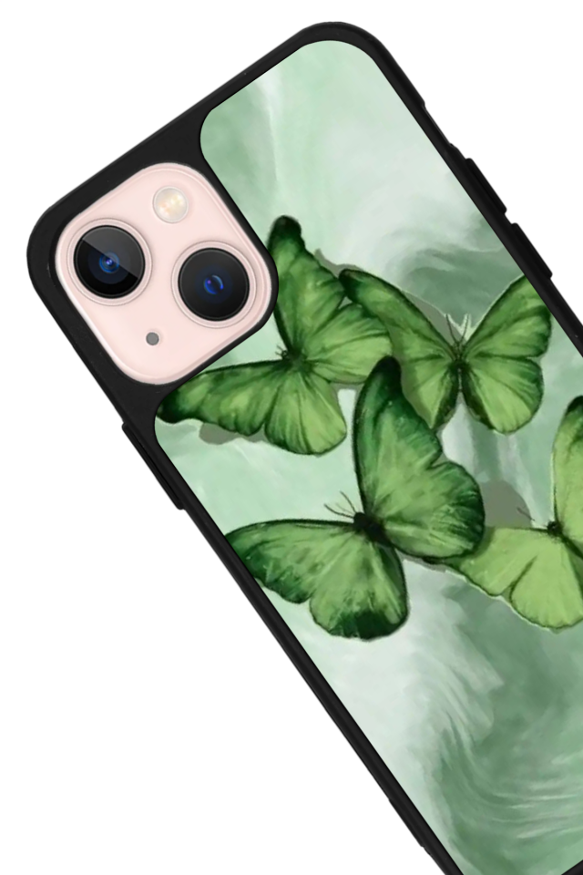 iPhone 15 Uyumlu Kelebek Tasarımlı Glossy Premium Kılıf