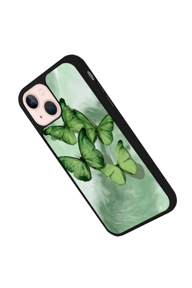 iPhone 15 Uyumlu Kelebek Tasarımlı Glossy Premium Kılıf