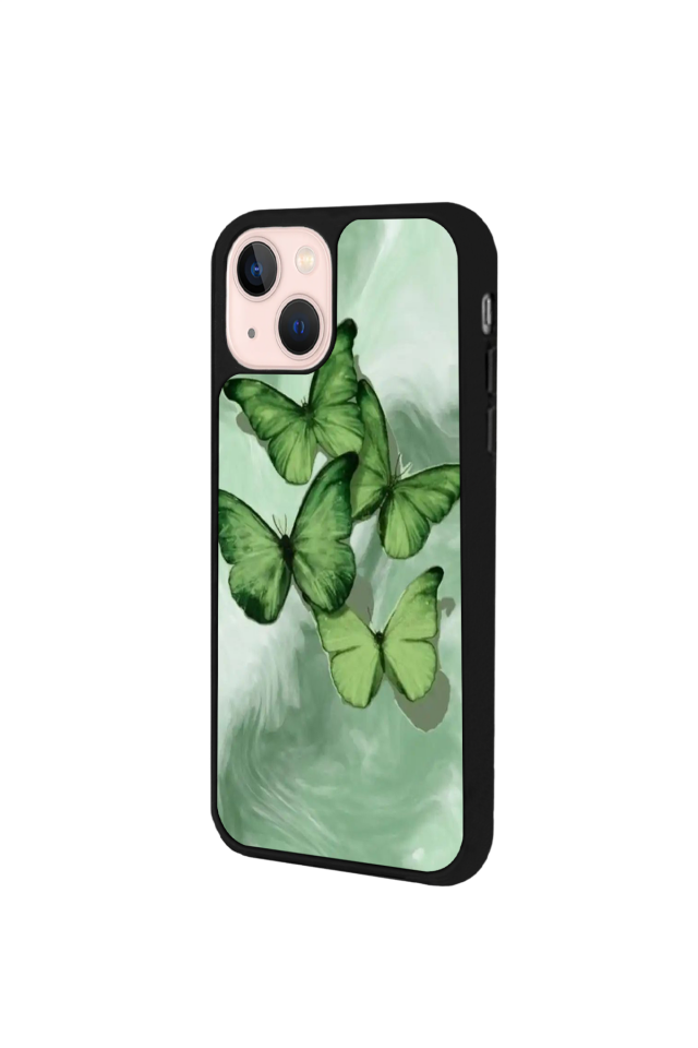 iPhone 15 Uyumlu Kelebek Tasarımlı Glossy Premium Kılıf