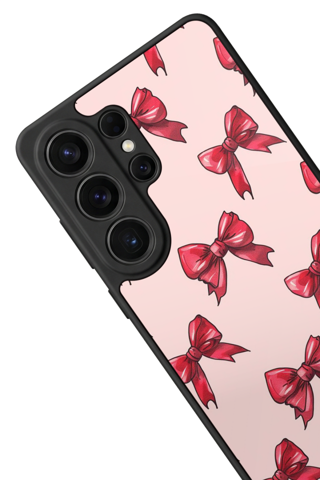 Samsung Galaxy S26 Ultra Uyumlu Kurdele Tasarımlı Glossy Premium Kılıf