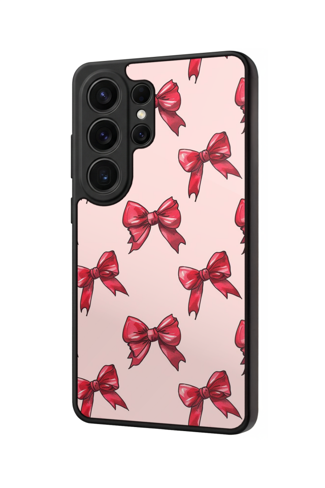 Samsung Galaxy S26 Ultra Uyumlu Kurdele Tasarımlı Glossy Premium Kılıf