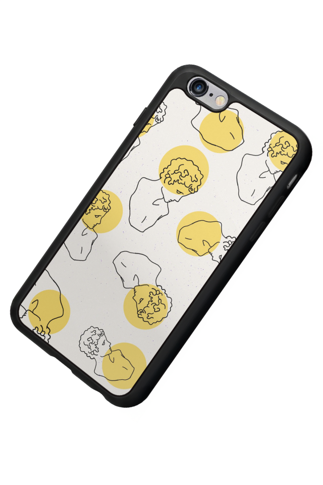 iPhone 6 Plus Uyumlu Line Art Tasarımlı Glossy Premium Kılıf