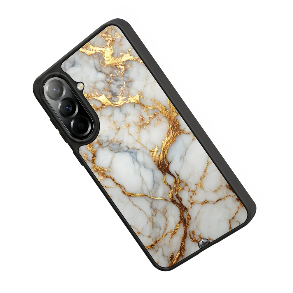 Samsung Galaxy A37 Uyumlu Mermer Marble Tasarımlı Glossy Premium Kılıf