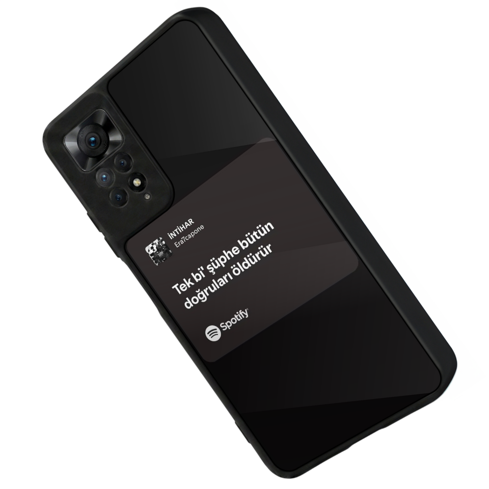 Xiaomi Redmi Note 12 Pro Uyumlu Sarki Sozleri Tasarımlı Glossy Premium Kılıf