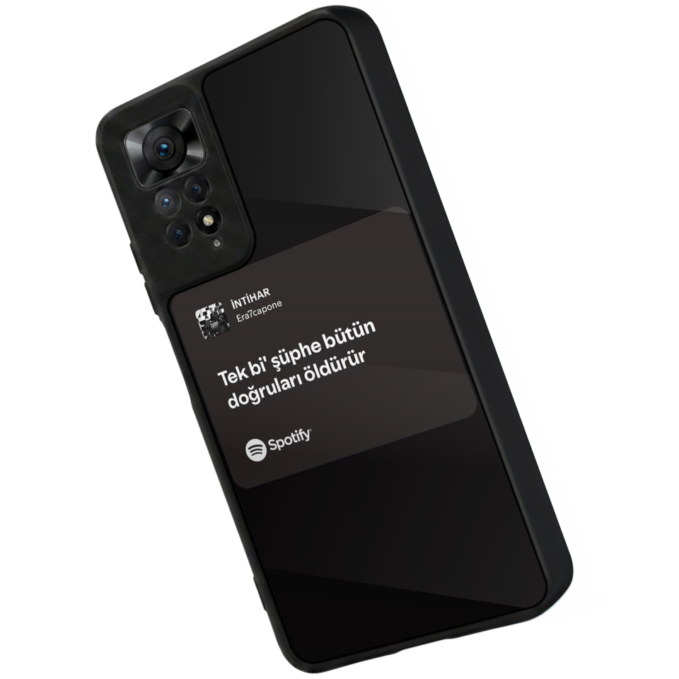 Xiaomi Redmi Note 12 Pro Uyumlu Sarki Sozleri Tasarımlı Glossy Premium Kılıf