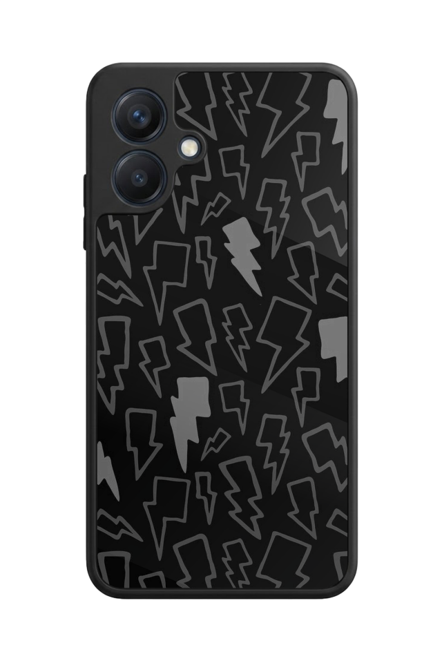 Samsung Galaxy A07 Uyumlu Simsek Tasarımlı Glossy Premium Kılıf