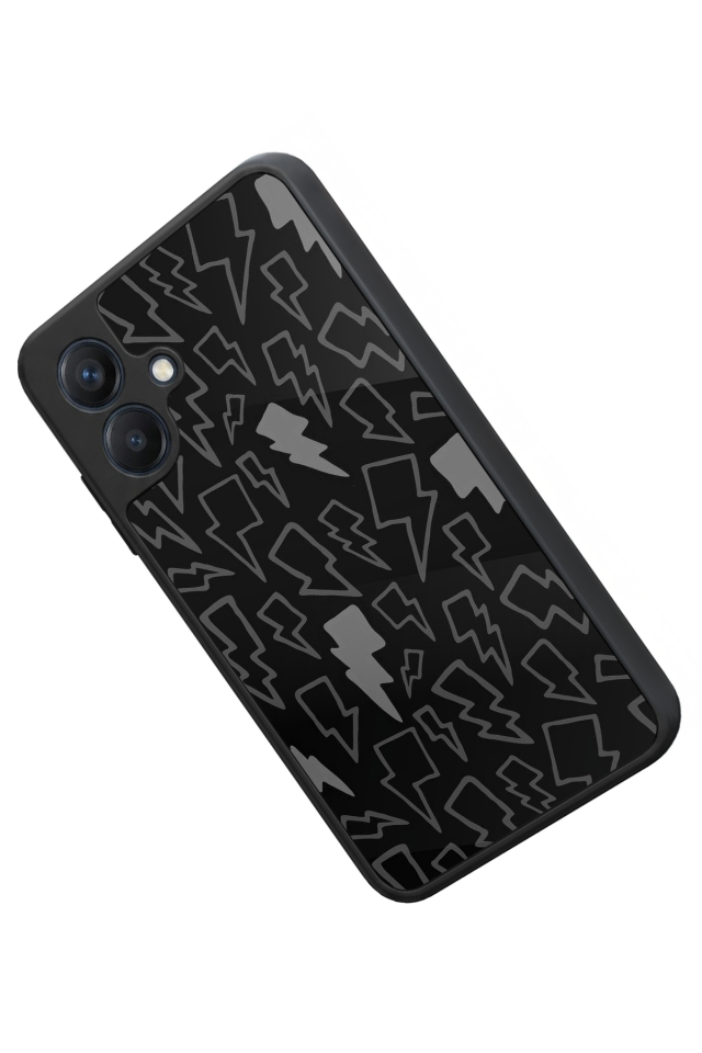 Samsung Galaxy A07 Uyumlu Simsek Tasarımlı Glossy Premium Kılıf