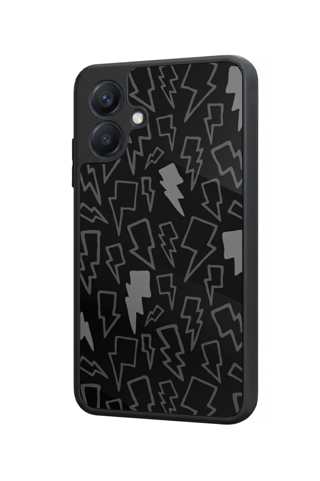 Samsung Galaxy A07 Uyumlu Simsek Tasarımlı Glossy Premium Kılıf