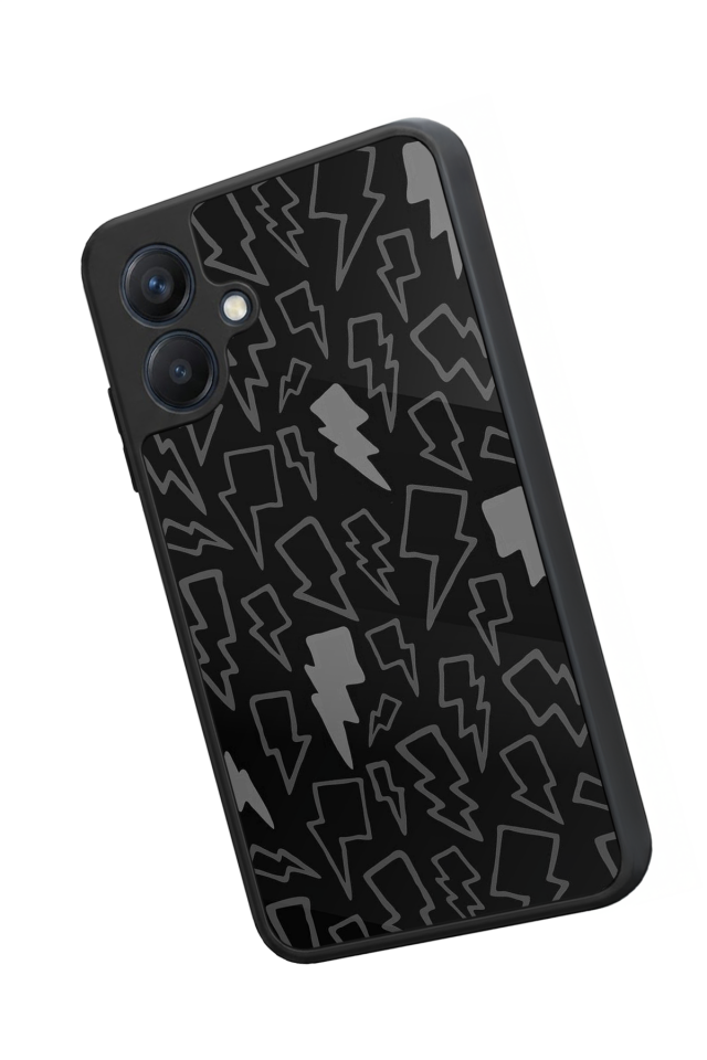 Samsung Galaxy A07 Uyumlu Simsek Tasarımlı Glossy Premium Kılıf