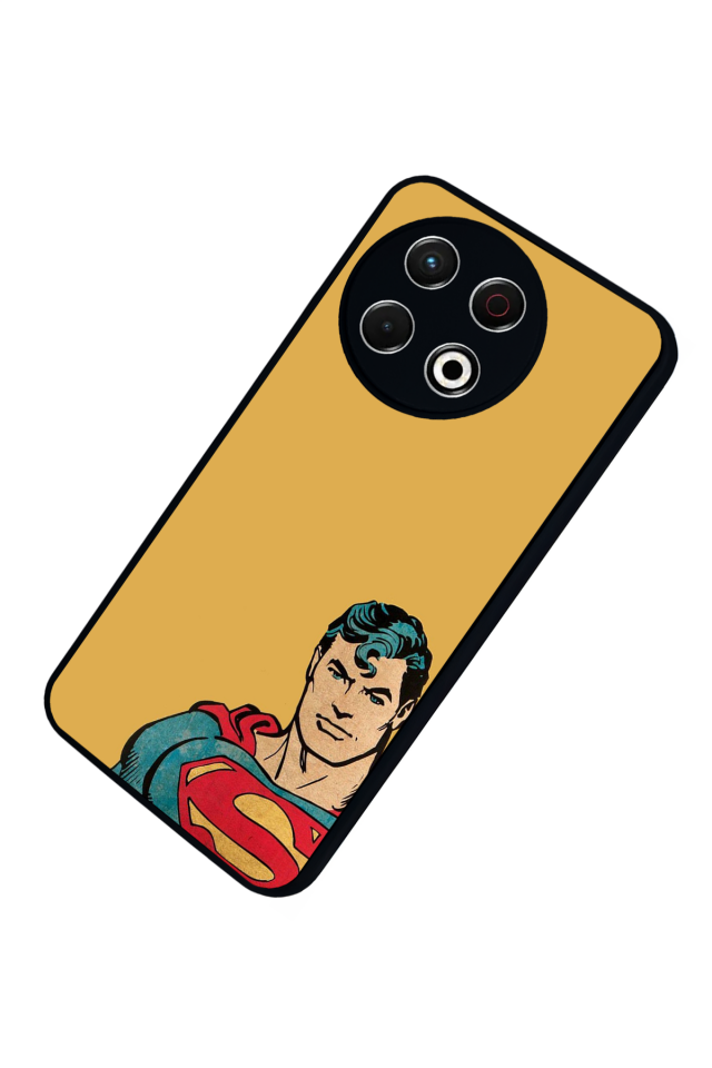 Tecno Spark 30 Pro Uyumlu Superman Tasarımlı Glossy Premium Kılıf