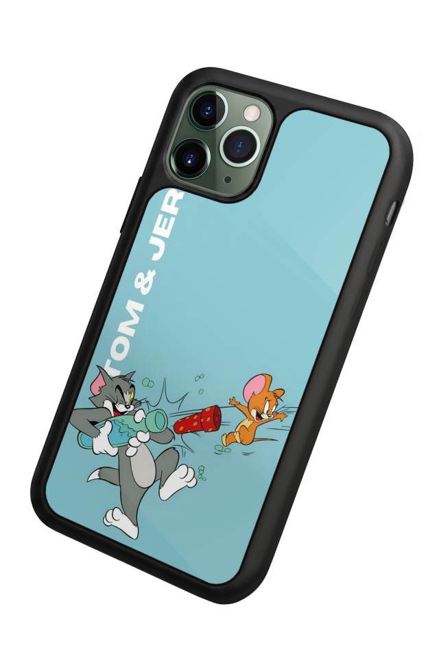 iPhone 11 Pro Max Uyumlu Tom And Jerry Tasarımlı Glossy Premium Kılıf