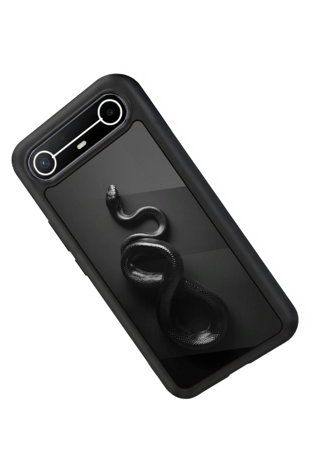 Tecno Spark Slim 5G Uyumlu Yılan Tasarımlı Glossy Premium Kılıf
