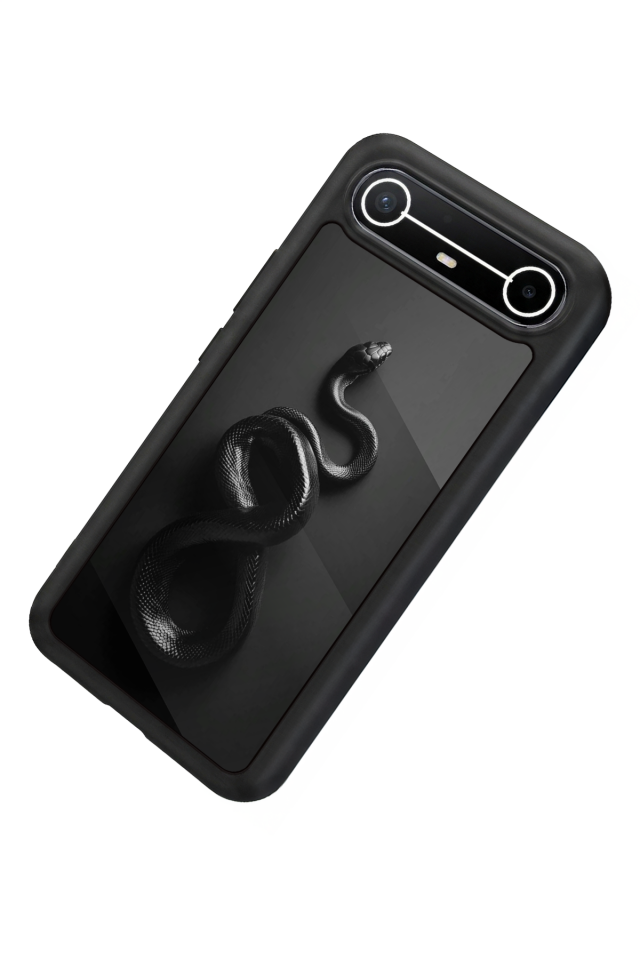 Tecno Spark Slim 5G Uyumlu Yılan Tasarımlı Glossy Premium Kılıf