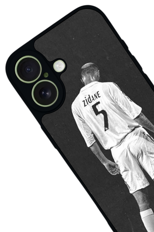 iPhone 17 Uyumlu Zidane Tasarımlı Glossy Premium Kılıf