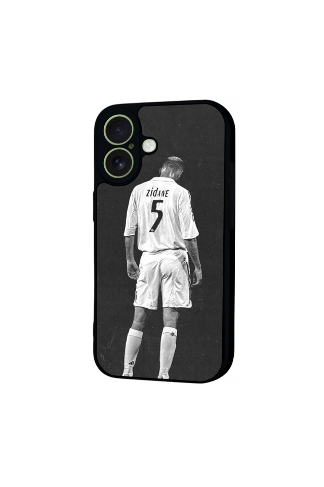 iPhone 17 Uyumlu Zidane Tasarımlı Glossy Premium Kılıf