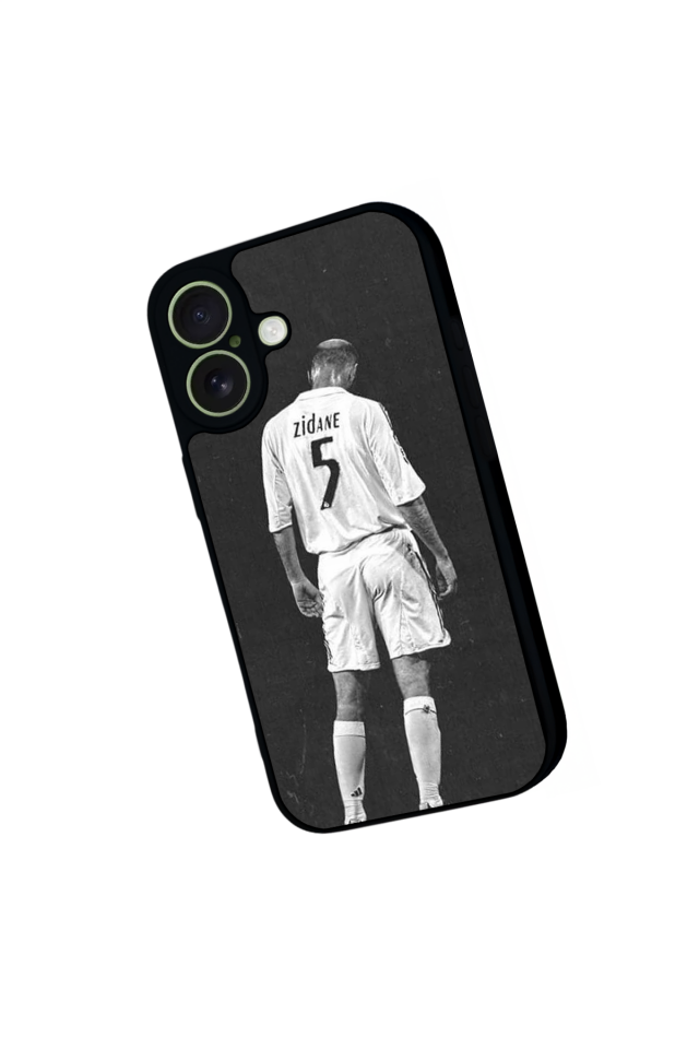 iPhone 17 Uyumlu Zidane Tasarımlı Glossy Premium Kılıf