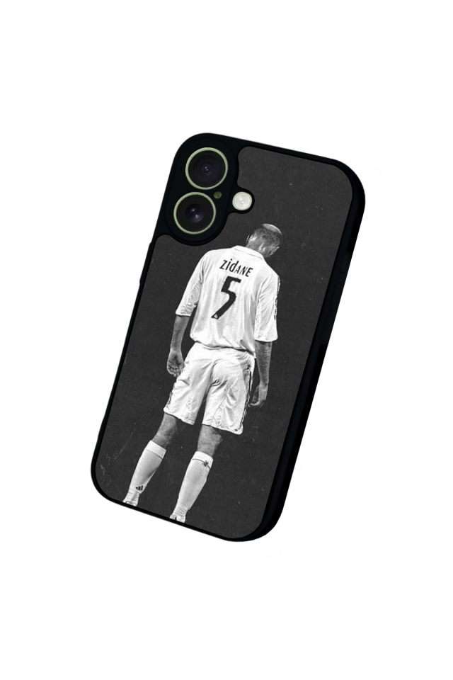 iPhone 17 Uyumlu Zidane Tasarımlı Glossy Premium Kılıf