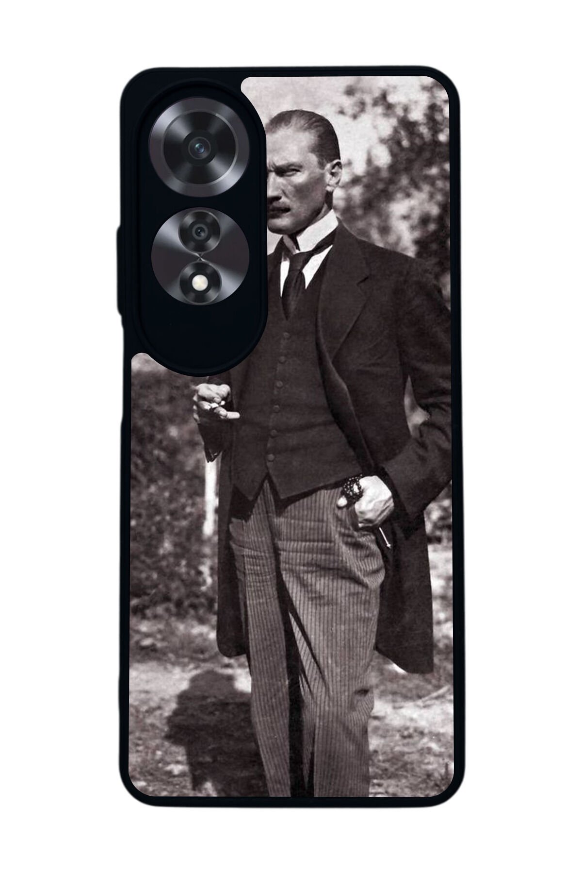 Oppo A60 Mat Siyah uyumlu Kılıf – Yumuşak Silikon, Koruyucu, Şok Emici Kapak