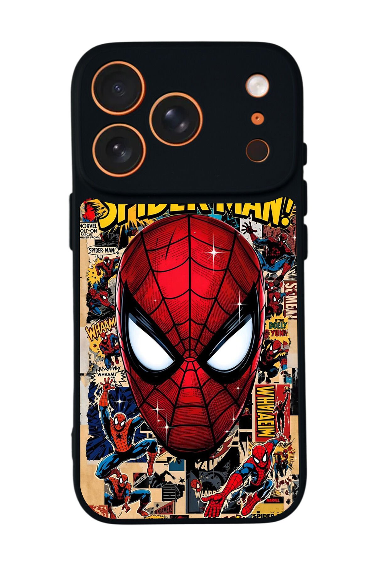 iPhone 17 Pro Uyumlu Spider Man ( Örümcek Adam ) Tasarımlı Glossy Premium Kılıf