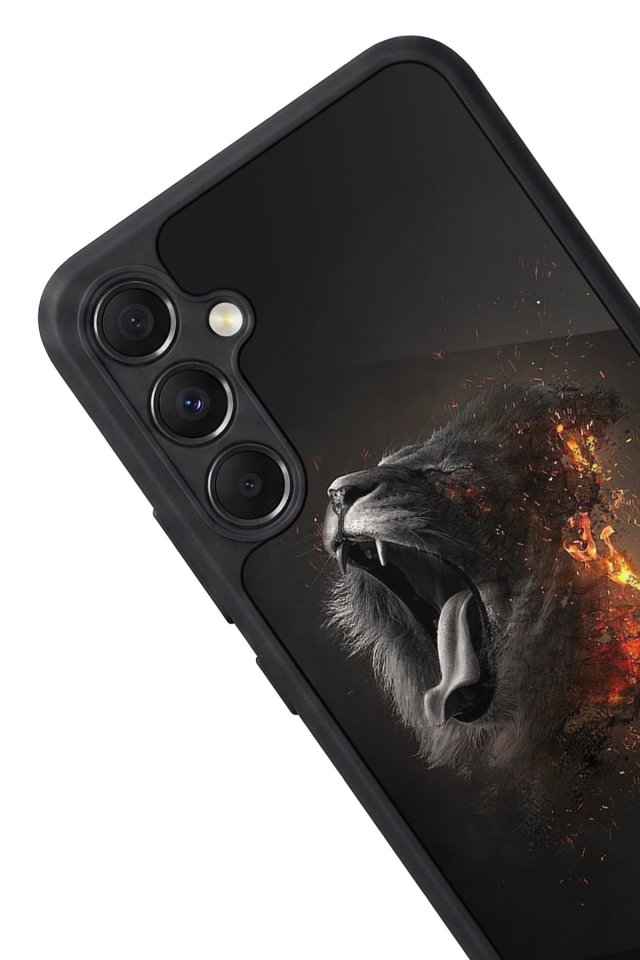 Samsung Galaxy A34 Uyumlu Aslan Tasarımlı Glossy Premium Kılıf