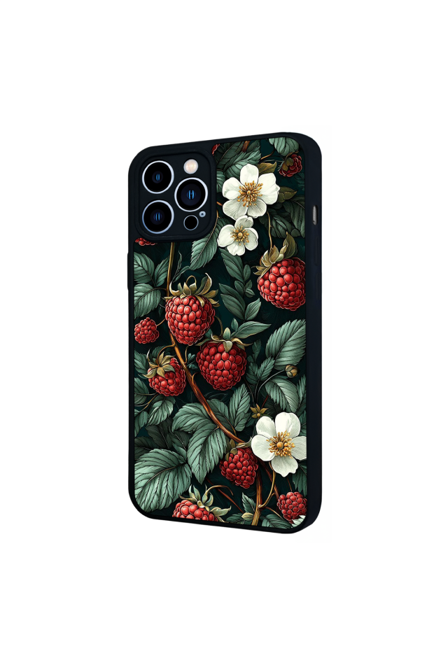 iPhone 13 Pro Max Uyumlu Botanik Tasarımlı Glossy Premium Kılıf