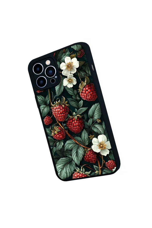 iPhone 13 Pro Max Uyumlu Botanik Tasarımlı Glossy Premium Kılıf