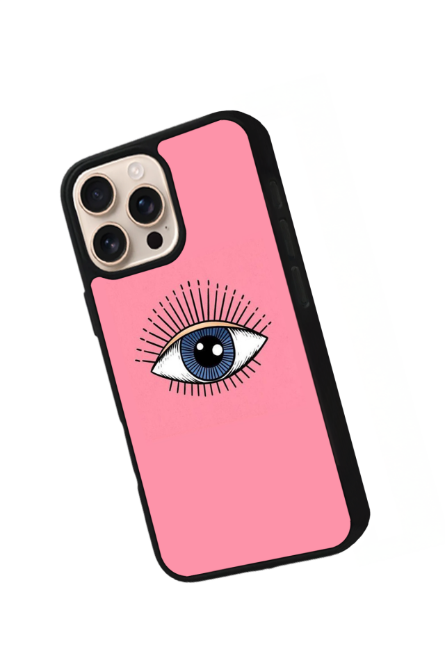 iPhone 16 Pro Uyumlu Göz Tasarımlı Glossy Premium Kılıf