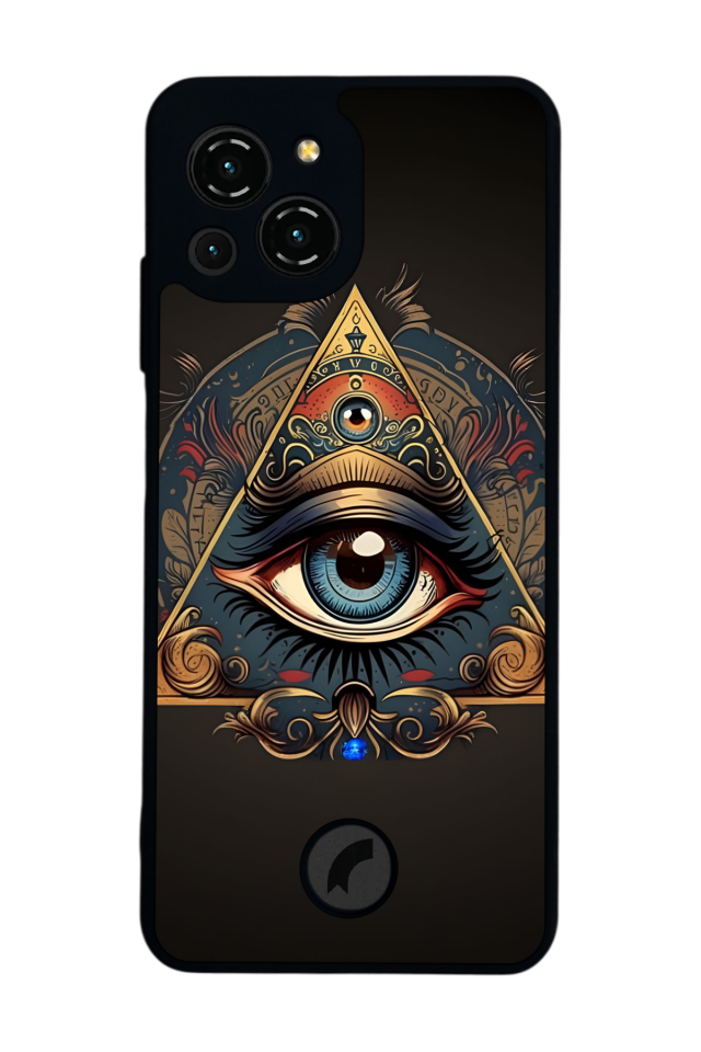 Reeder S23 Pro Max Uyumlu Göz Tasarımlı Glossy Premium Kılıf