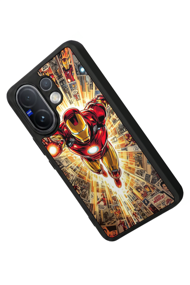 Vivo V60 Uyumlu Iron Man ( Demir Adam ) Tasarımlı Glossy Premium Kılıf