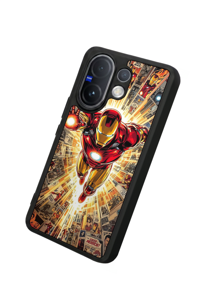 Vivo V60 Uyumlu Iron Man ( Demir Adam ) Tasarımlı Glossy Premium Kılıf