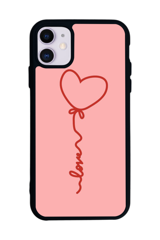 iPhone 11 Uyumlu Kalp Love Tasarımlı Glossy Premium Kılıf