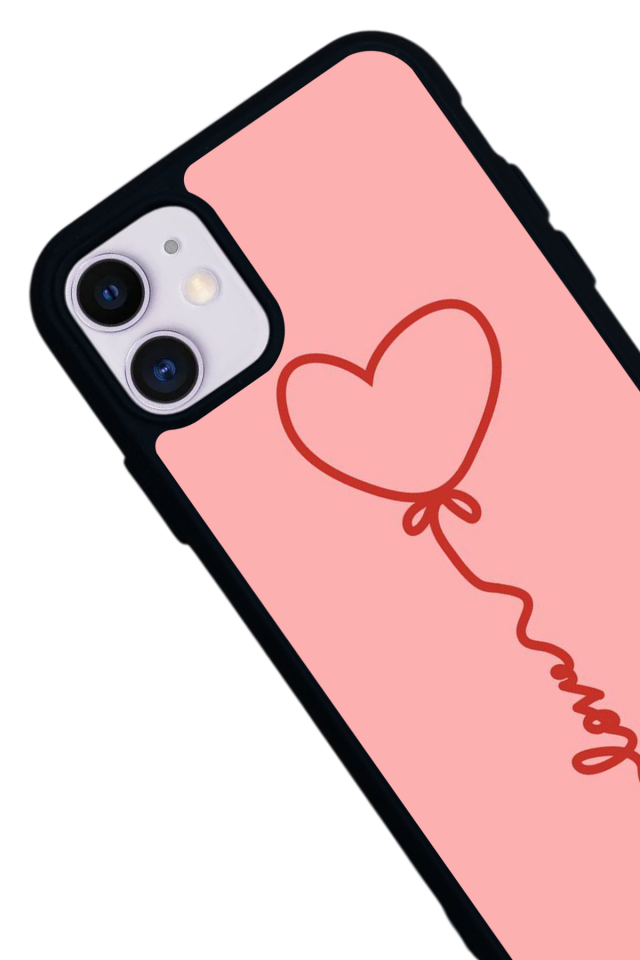 iPhone 11 Uyumlu Kalp Love Tasarımlı Glossy Premium Kılıf