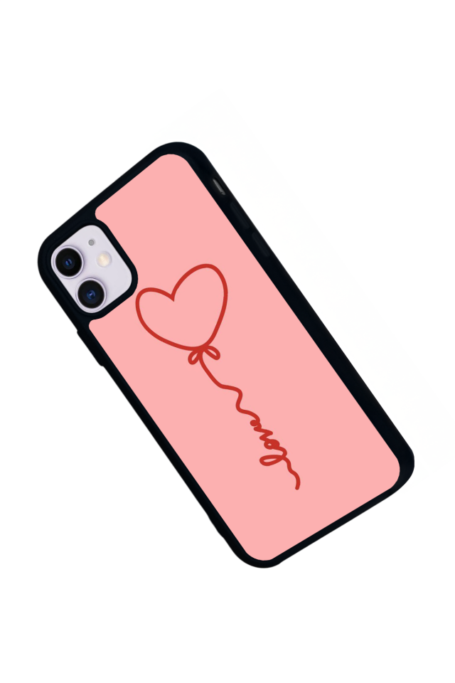 iPhone 11 Uyumlu Kalp Love Tasarımlı Glossy Premium Kılıf