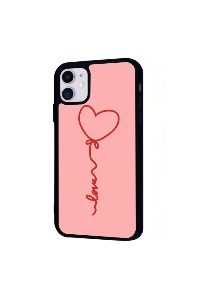 iPhone 11 Uyumlu Kalp Love Tasarımlı Glossy Premium Kılıf