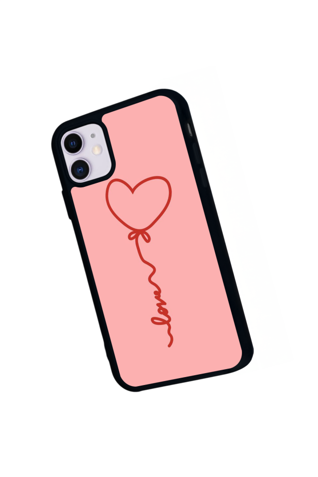 iPhone 11 Uyumlu Kalp Love Tasarımlı Glossy Premium Kılıf