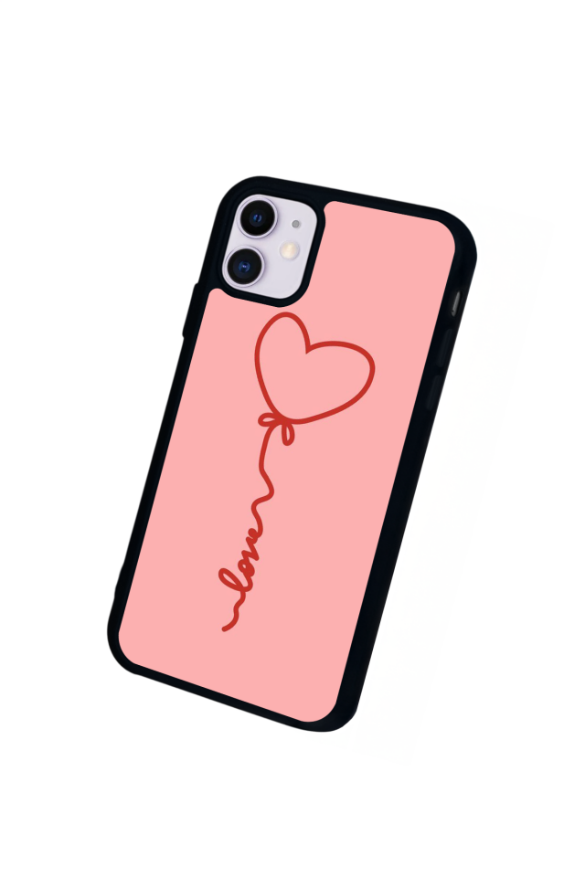 iPhone 11 Uyumlu Kalp Love Tasarımlı Glossy Premium Kılıf