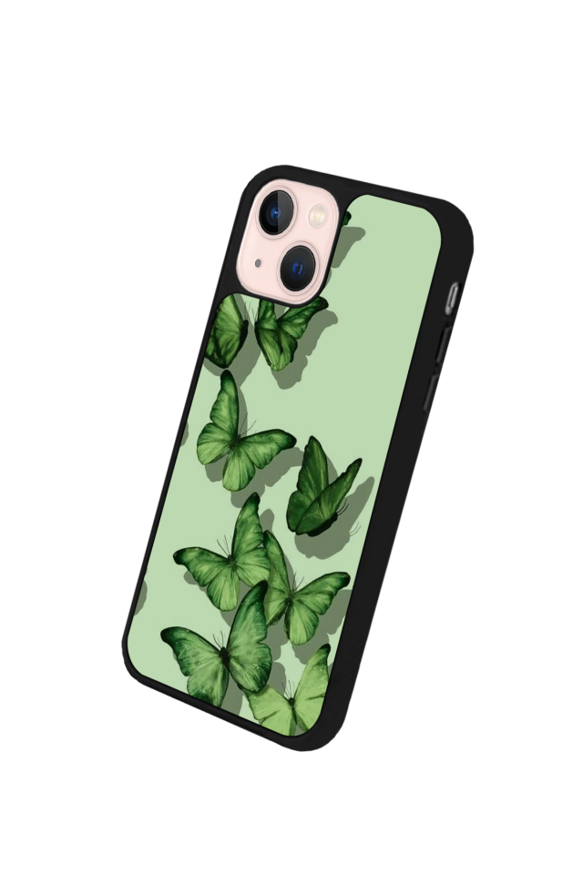 iPhone 15 Uyumlu Kelebek Tasarımlı Glossy Premium Kılıf