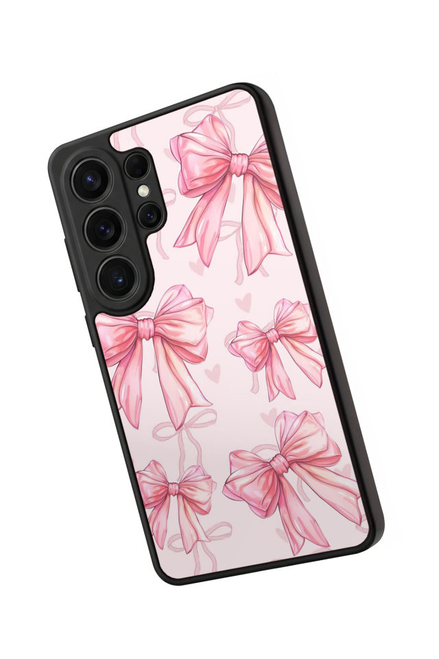Samsung Galaxy S26 Ultra Uyumlu Kurdele Tasarımlı Glossy Premium Kılıf