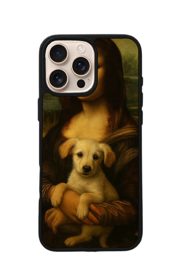 iPhone 16 Pro Max Uyumlu Monalisa Tasarımlı Glossy Premium Kılıf