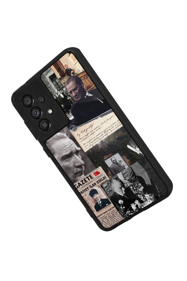 Samsung Galaxy A73 Uyumlu Mustafa Kemal Ataturk Tasarımlı Glossy Premium Kılıf