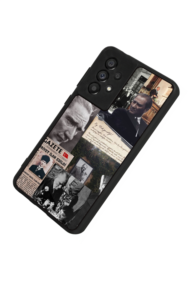 Samsung Galaxy A73 Uyumlu Mustafa Kemal Ataturk Tasarımlı Glossy Premium Kılıf