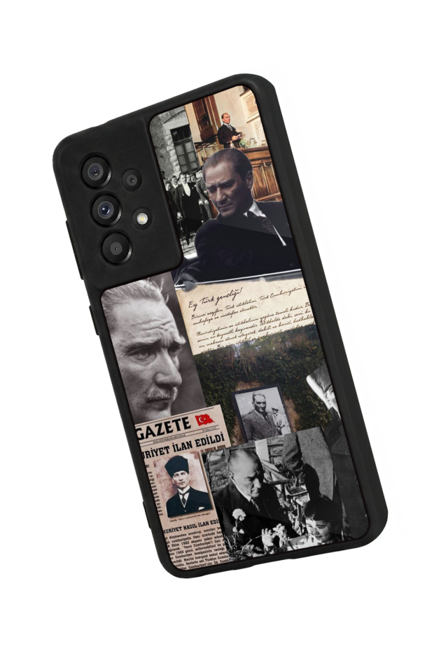 Samsung Galaxy A73 Uyumlu Mustafa Kemal Ataturk Tasarımlı Glossy Premium Kılıf